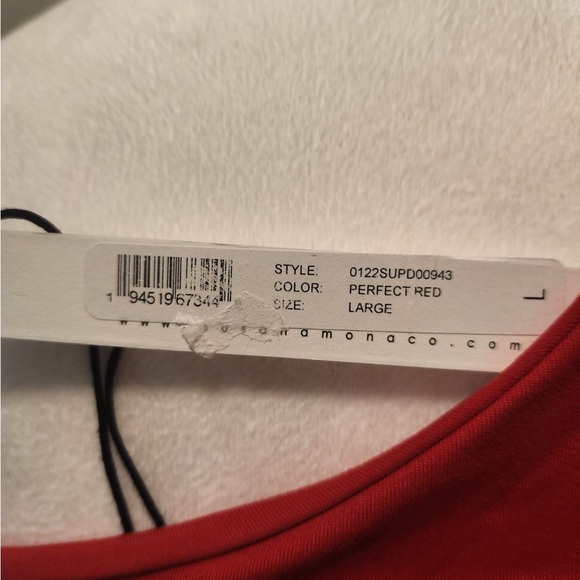 Susana Monaco one arm cut out high slit long dress / Red / Large / NWT - Picture 13 of 16